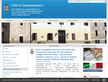 Tablet Screenshot of comune.camposampiero.pd.it